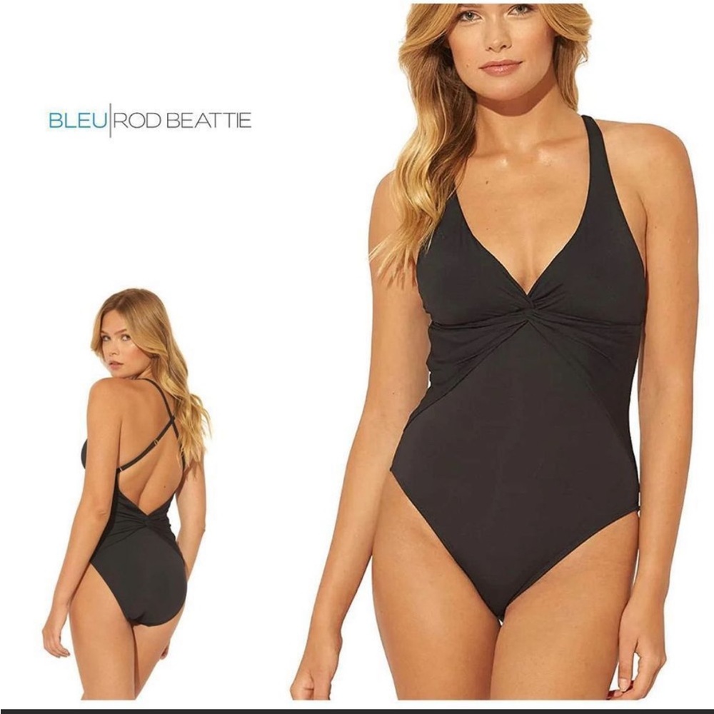 Bleu Rod Beattie Twist Front Swimsuit sz 10
